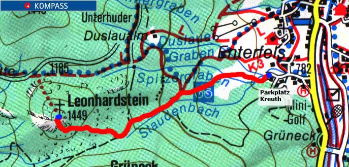 Kartenausschnitt: Leonhardstein